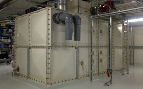 Heathrow Airport water tank installation