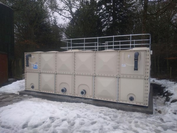 Water Storage Tank Installation
